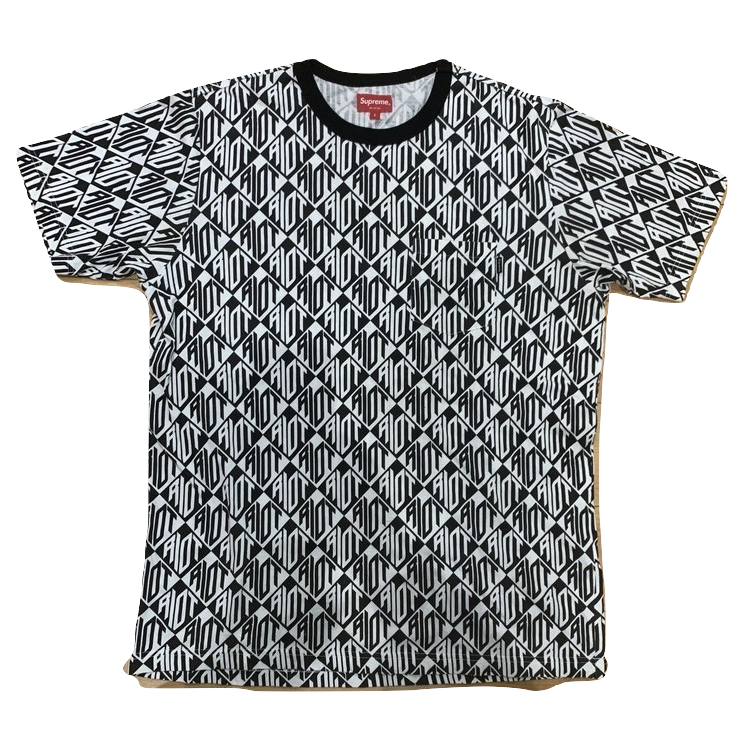 Supreme Riot Pocket Tee - Black - Used Bape