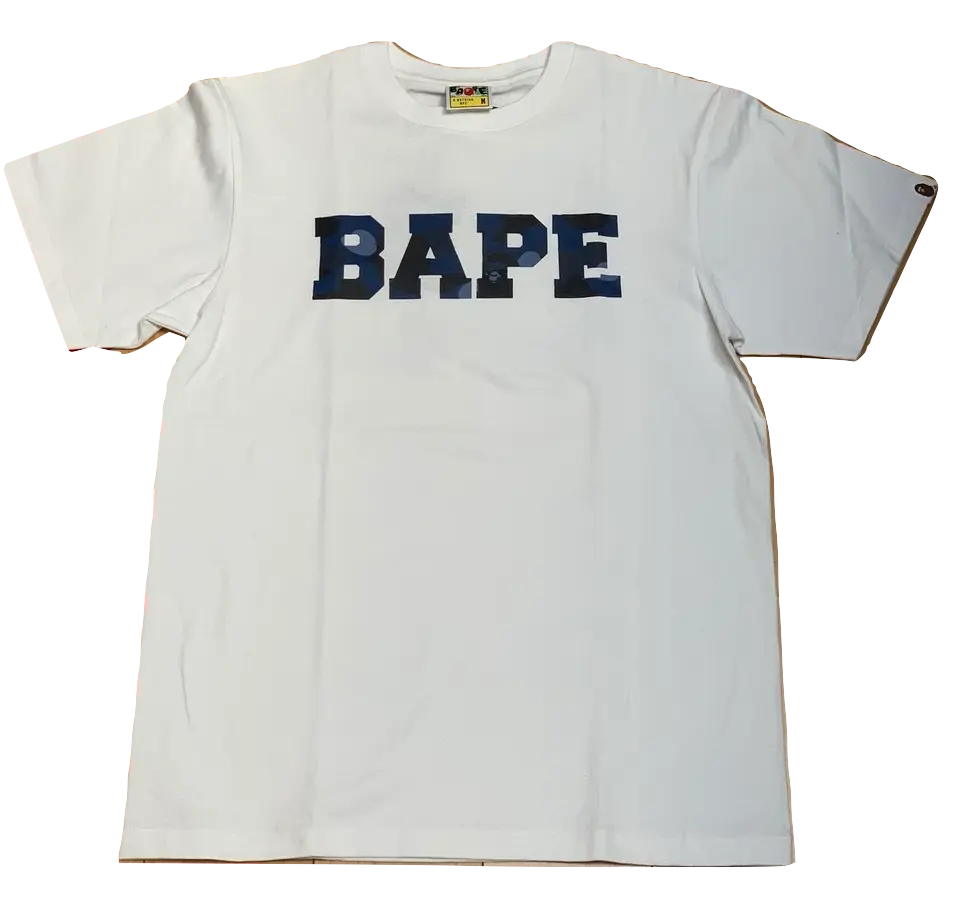A Bathing Ape Color Camo Tee - Blue Bape