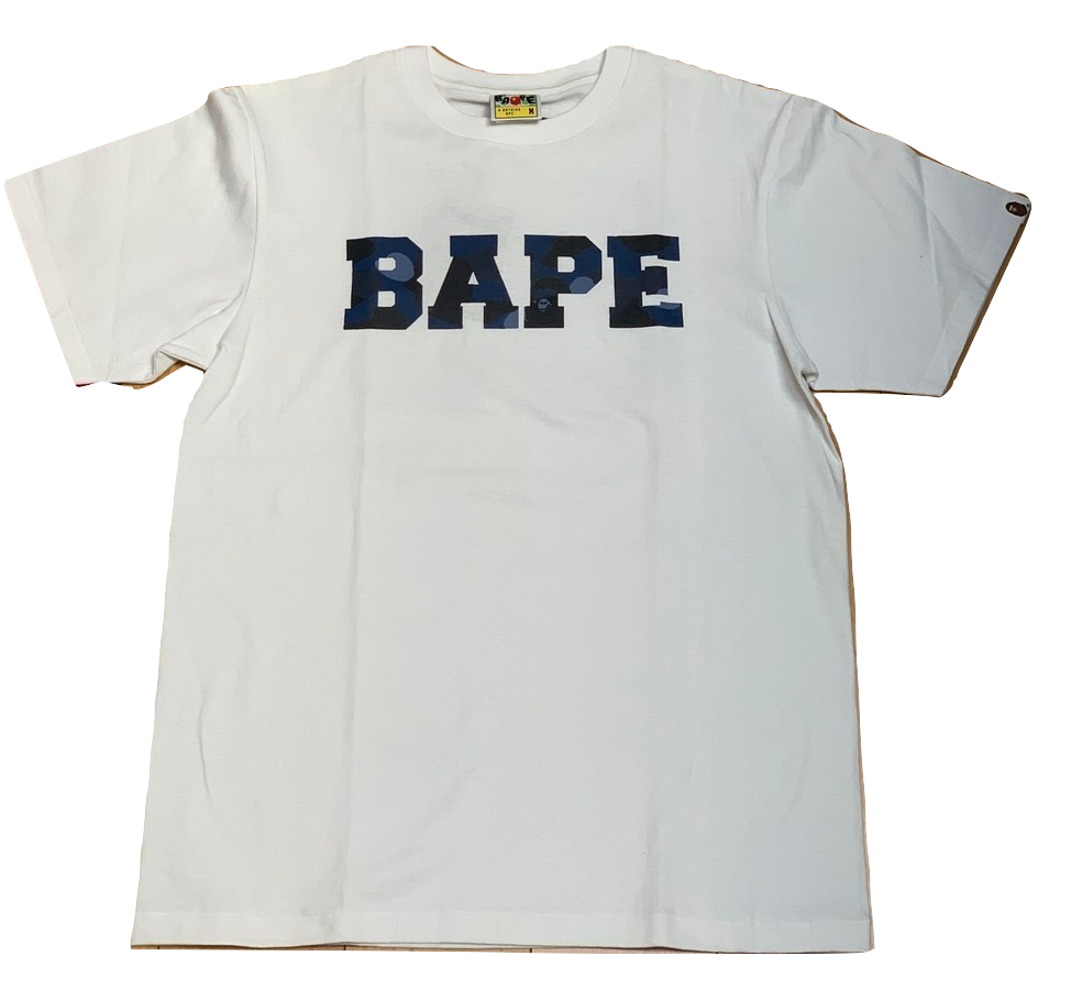 A Bathing Ape Color Camo Tee - Blue