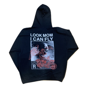 Travis Scott Look Mom I Can Fly Hoodie - Black/Red - Used Travis Scott