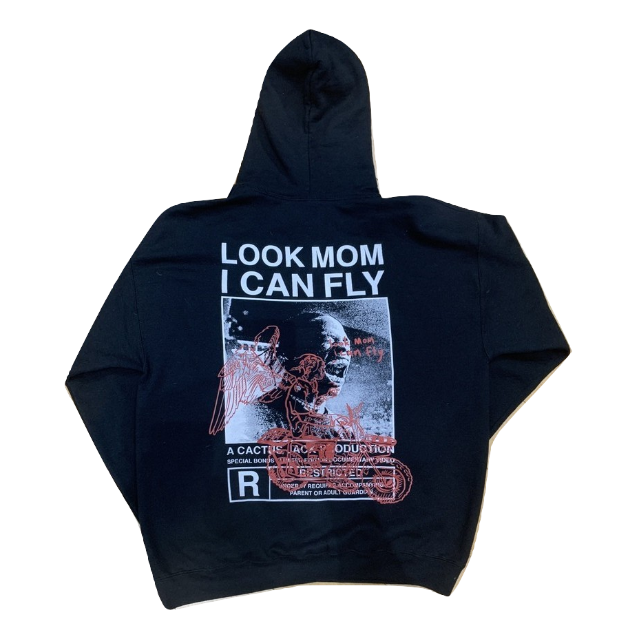 Travis Scott Look Mom I Can Fly Hoodie - Black/Red - Used