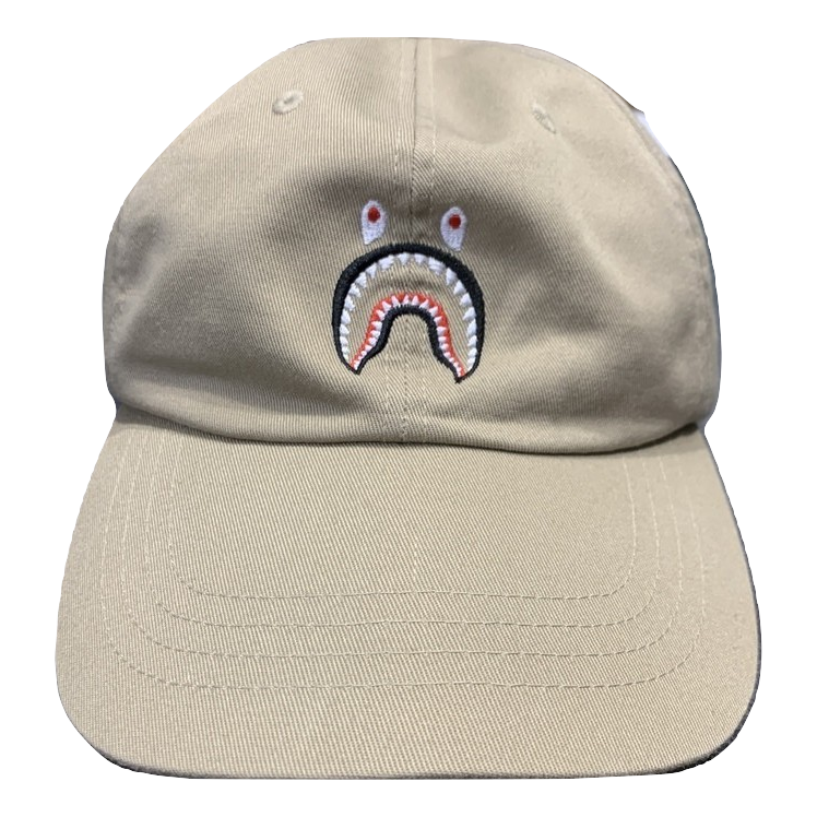 A Bathing Shark Panel Hat - Beige Bape