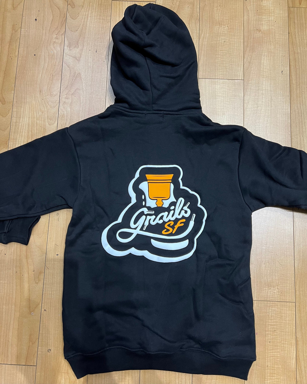 Grails SF Premium Basic Logo Hoodie Black grails sf