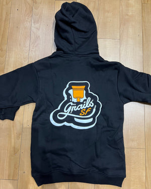Grails SF Premium Basic Logo Hoodie Black grails sf