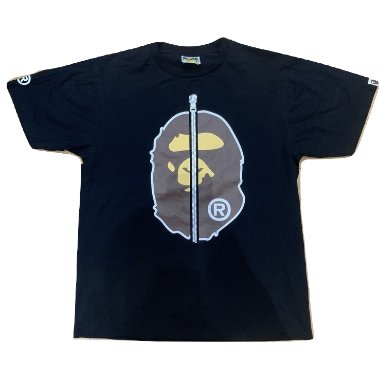 A Bathing Ape 2nd Ape Tee - Black - Used Bape