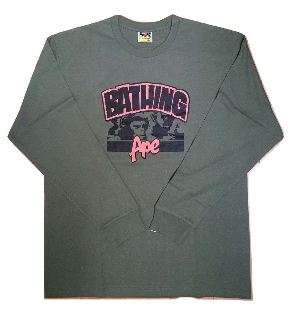 Bape Bathing Ape Long Sleeve - Olive