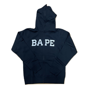 A Bathing Ape Happy New Year 2021 BAPE Logo Full Zip Hoodie - Black Bape