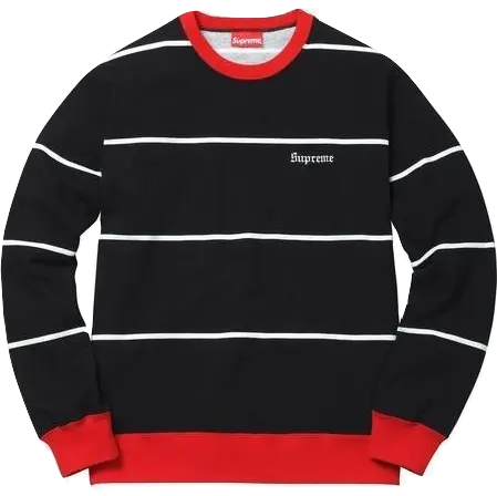 Supreme Striped Crewneck Supreme