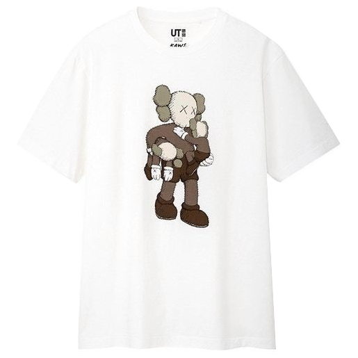 KAWS x Uniqlo Clean Slate Tee - White - Used Kaws