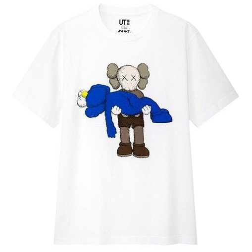 KAWS x Uniqlo Gone Tee - White - Used Kaws