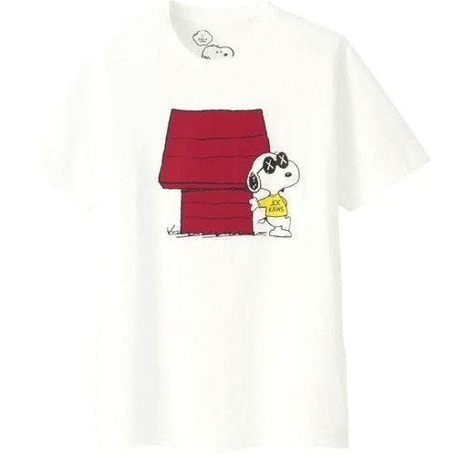 Kaws x Uniqlo x Peanuts Joe Kaws Doghouse Tee - White - Used Uniqlo