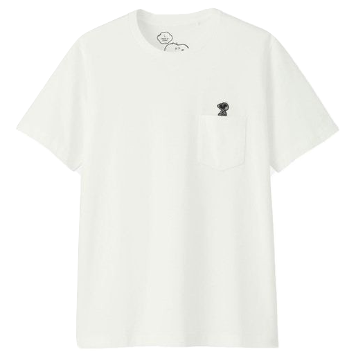 Kaws x Uniqlo x Peanuts Snoopy Pocket Tee - White
