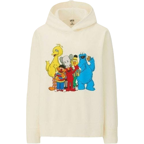 Kaws x Uniqlo x Sesame Street Group #2 Hoodie (US Sizing Women) - Natural - Used Uniqlo