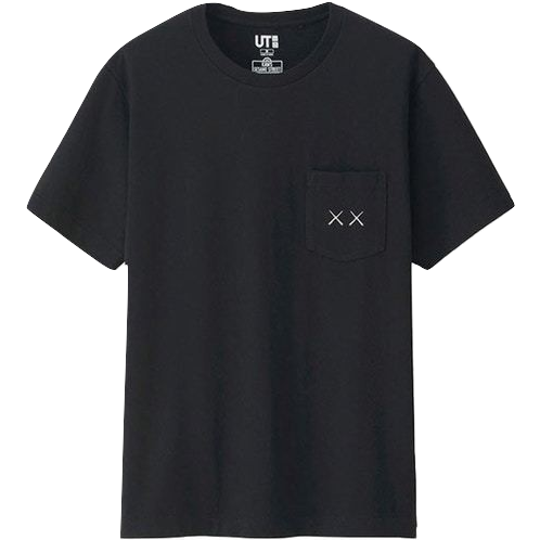 Kaws x Uniqlo x Sesame Street Pocket Tee - Black - Used
