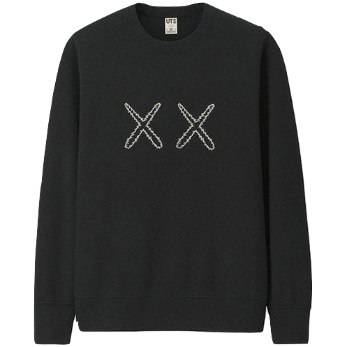 Kaws x Uniqlo x Sesame Street XX Sweatshirt - Black - Used Uniqlo