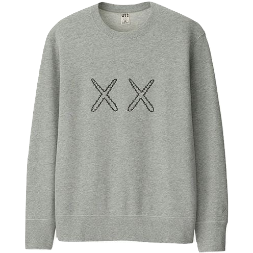 Kaws x Uniqlo x Sesame Street XX Sweatshirt - Gray - Used