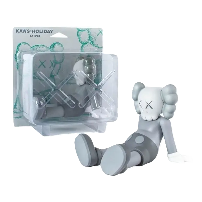 KAWS Holiday figure limited 7" Vinyl Figure - Taipei - Grey Kaws