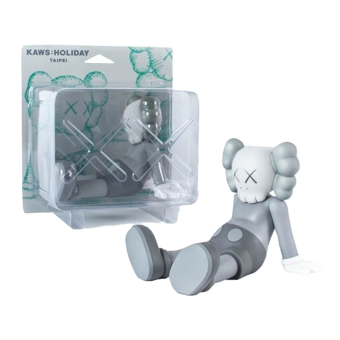 KAWS Holiday figure limited 7" Vinyl Figure - Taipei - Grey - Used