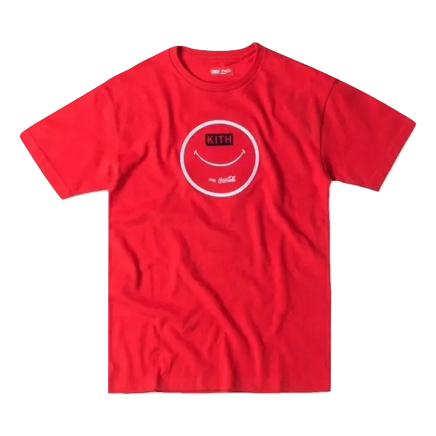 Kith x Coca Cola Smile With Coke Tee - Red - Used Kith
