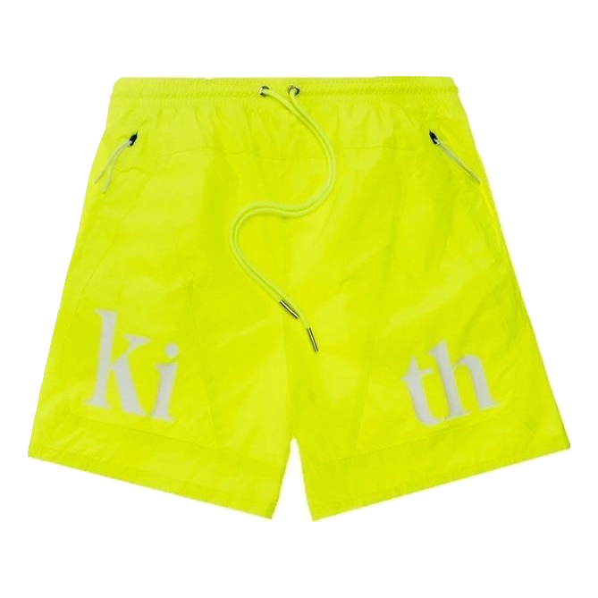 Kith Turbo Nylon Shorts - Citron - Used