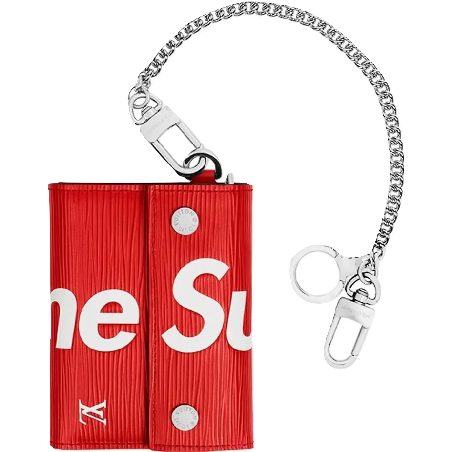 Louis Vuitton x Supreme Chain Wallet Epi Red Supreme