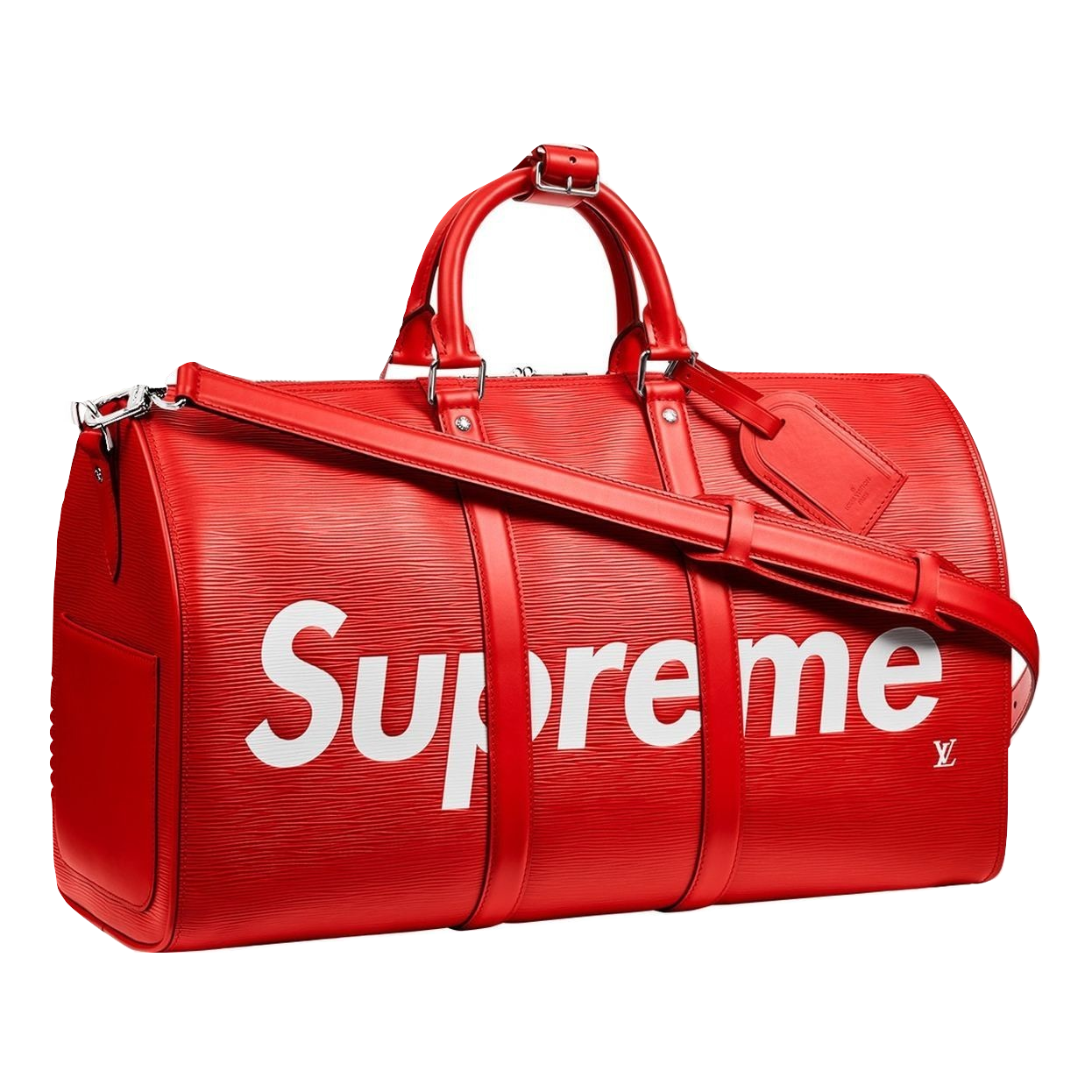 Louis Vuitton x Supreme Keepall Bandouliere Epi 45 - Red – Grails SF