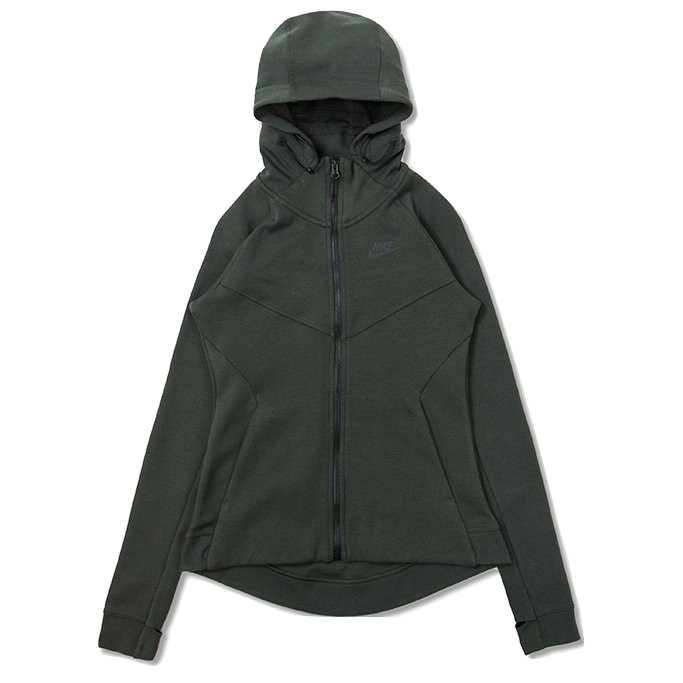 Nike Women's Sportswear Tech Fleece Hoodie - Sequoia/Black