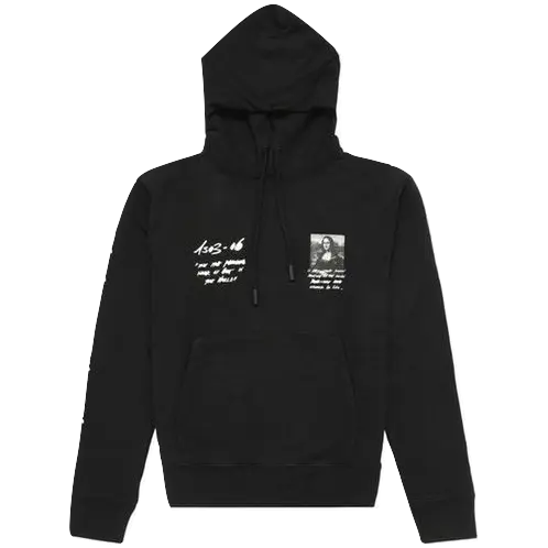 OFF-WHITE MONALISA SLIM HOODIE - Black OFF-WHITE