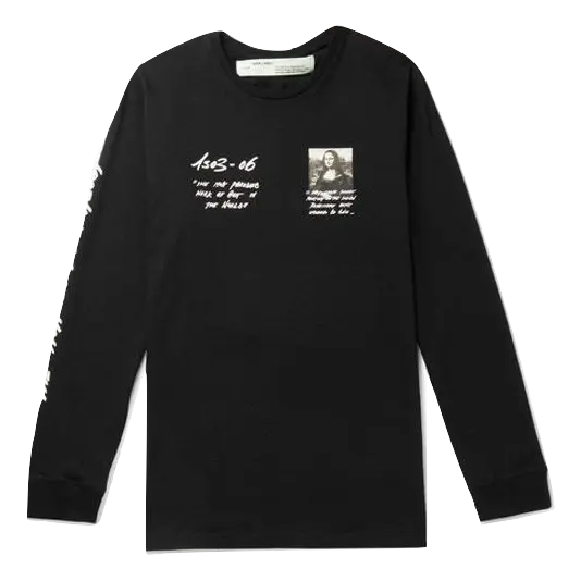 Off-White Mona Lisa Print Long Sleeve - Black OFF-WHITE