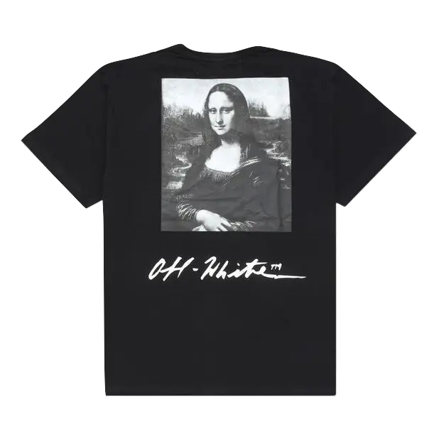 OFF White Mona Lisa Print Tee - Black OFF-WHITE