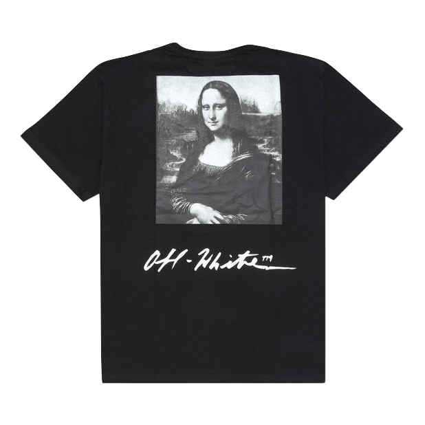 OFF White Mona Lisa Print Tee - Black