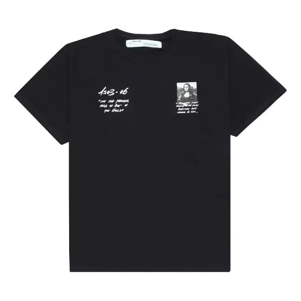 OFF White Mona Lisa Print Tee - Black OFF-WHITE