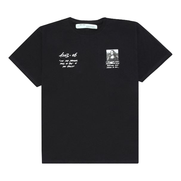 OFF White Mona Lisa Print Tee - Black