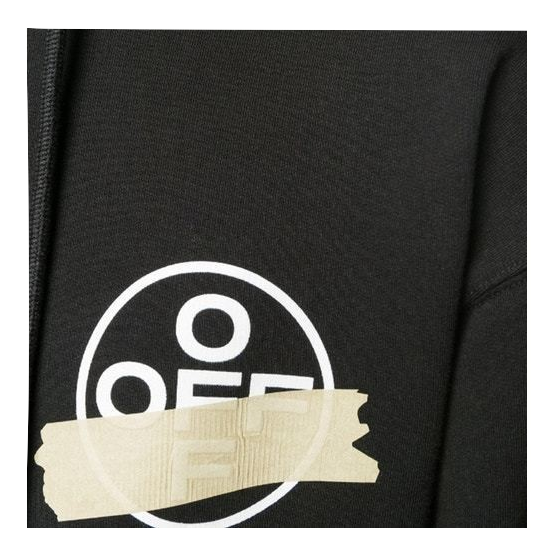 Off-White Tape Arrows Over Hoodie - Black OFF-WHITE