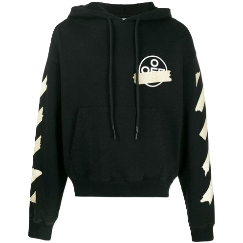 Off-White Tape Arrows Over Hoodie - Black OFF-WHITE