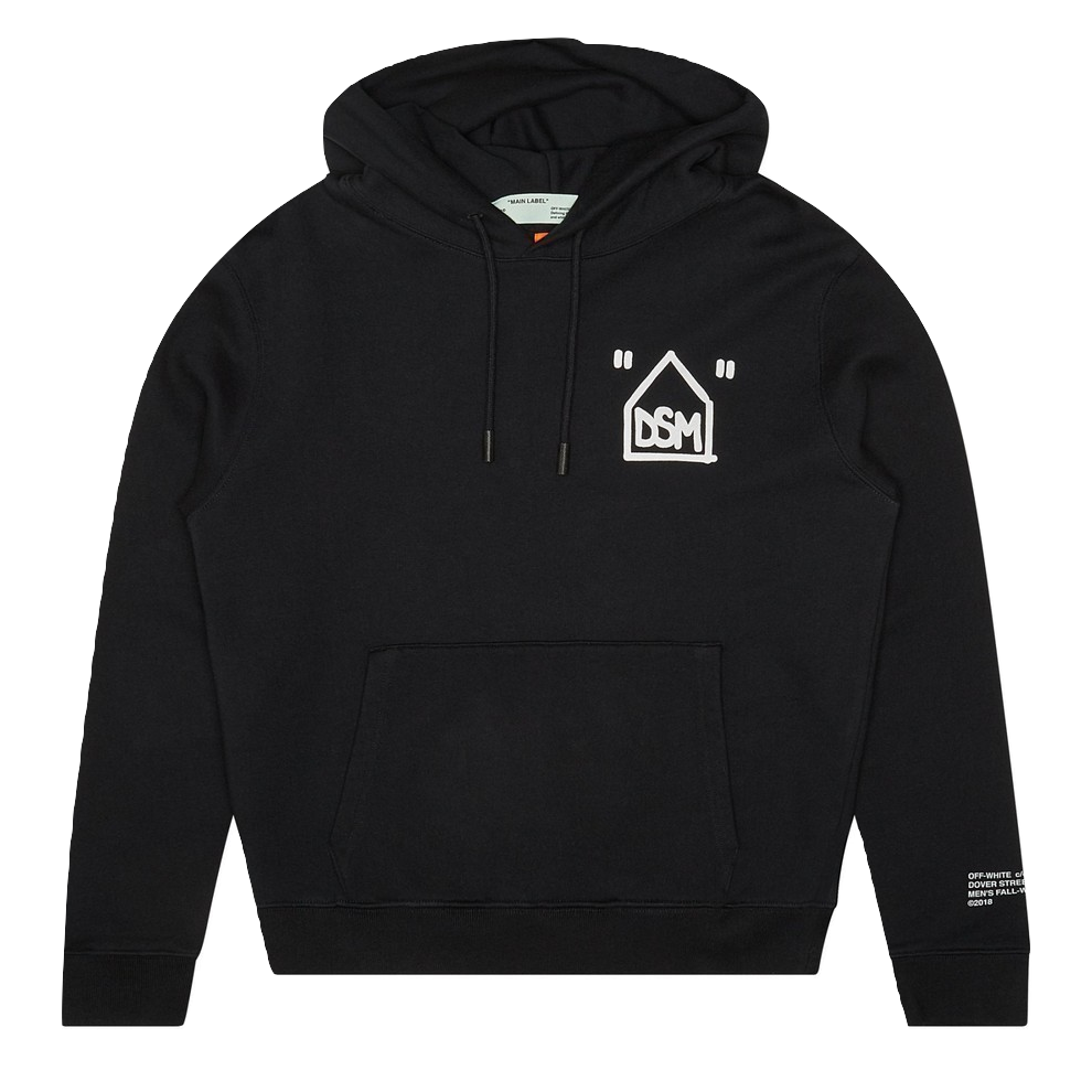 Off White x DSM Gradient Hoodie Black White Used