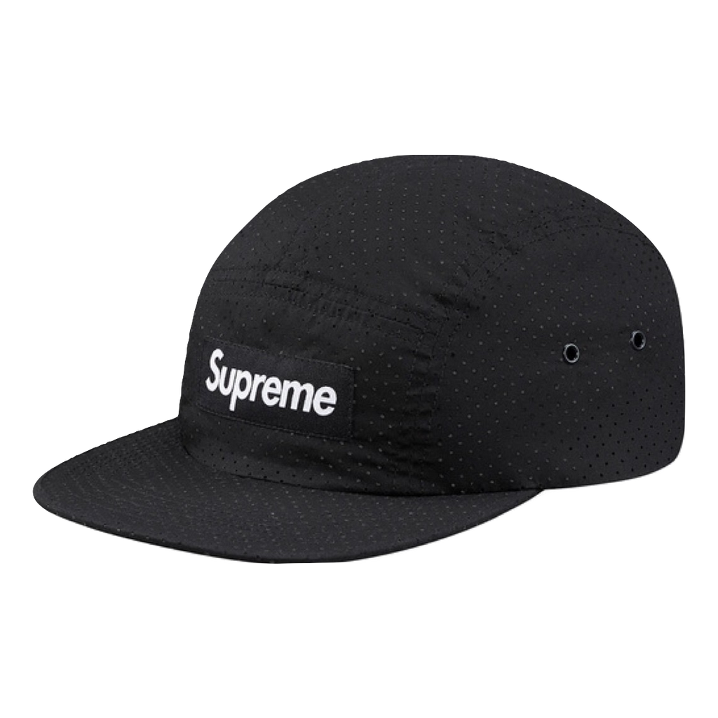 Supreme Perforated Camp Cap - Black - Used