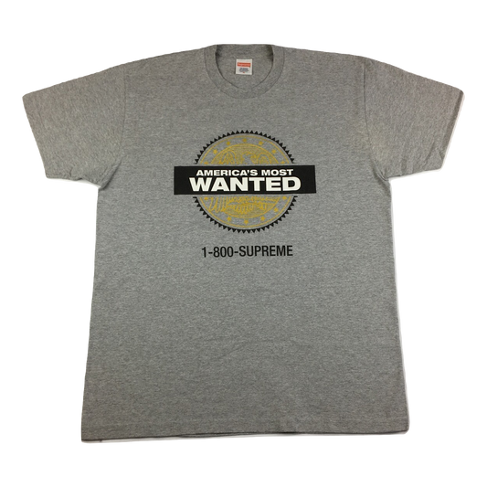 Supreme America's Most Wanted Tee - Grey - Used