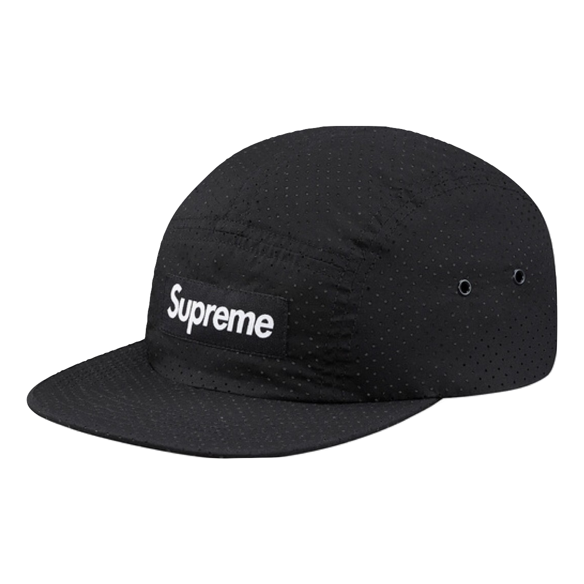 Supreme Perforated Camp Cap - Black