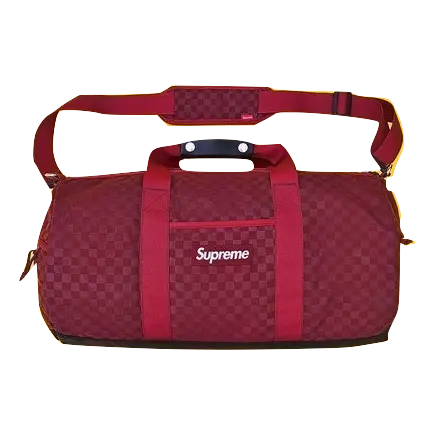 Supreme Damier Duffel Bag - Burgundy Supreme