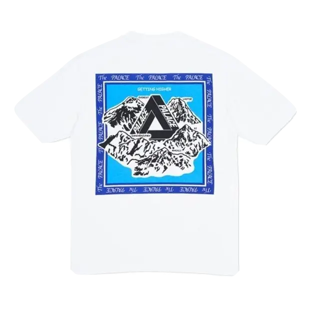 Palace Getting Higher Tee - White - Used Palace