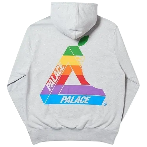 Palace Jobsworth Hoodie - Grey Marl Palace