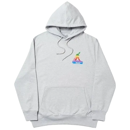Palace Jobsworth Hoodie - Grey Marl Palace