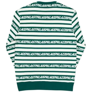 Palace Multi Lingual Crew - Green/White - Used Palace