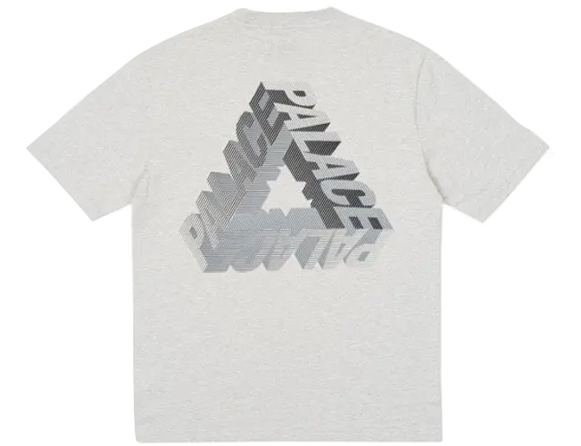 Palace P3-D T-Shirt (Ultimo 2017) - Grey Marl Palace