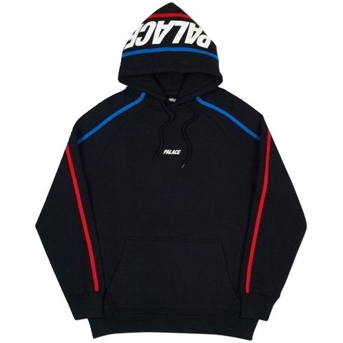 Palace S-Line Hood - Black/Blue/Red