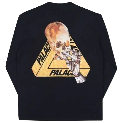 Palace Skeledon Long Sleeve - Black/Yellow Palace