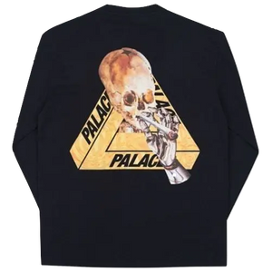 Palace Skeledon Long Sleeve - Black/Yellow Palace