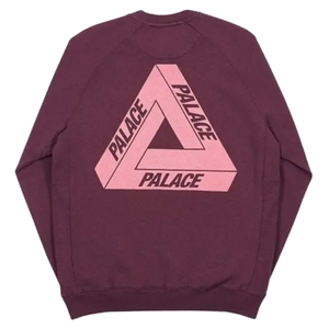 Palace Slub Crew - Burgundy Palace