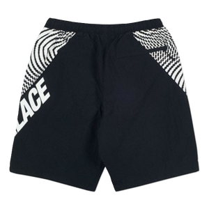 Palace Swirl Shorts - Black/White Palace